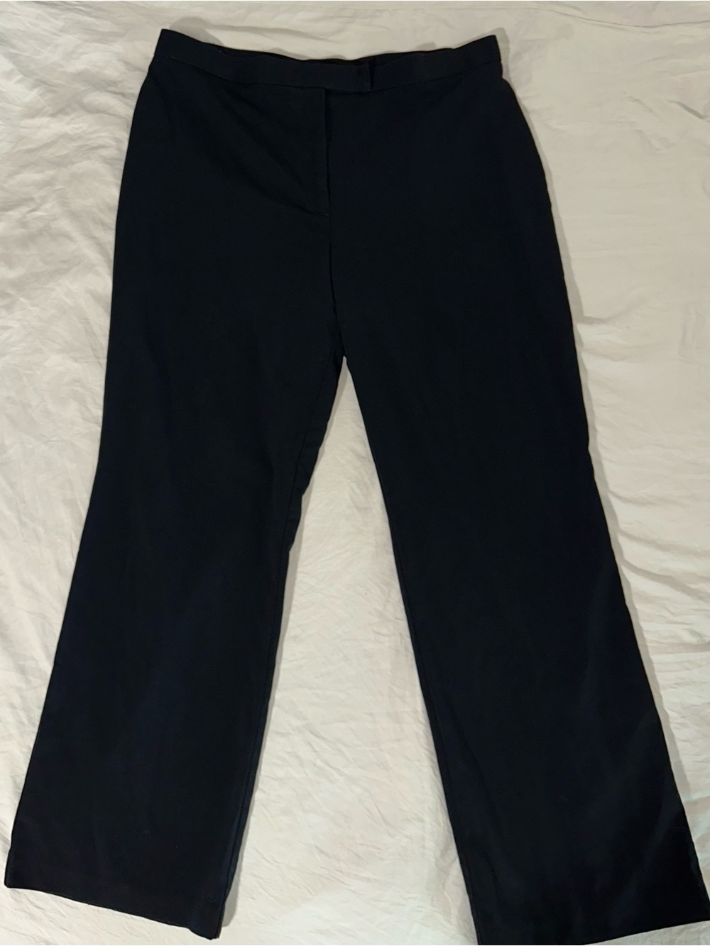 Sag Harbor Black Boot-Cut Dress Pants
